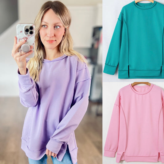 *free ship today* Clara Ribbed Pullover