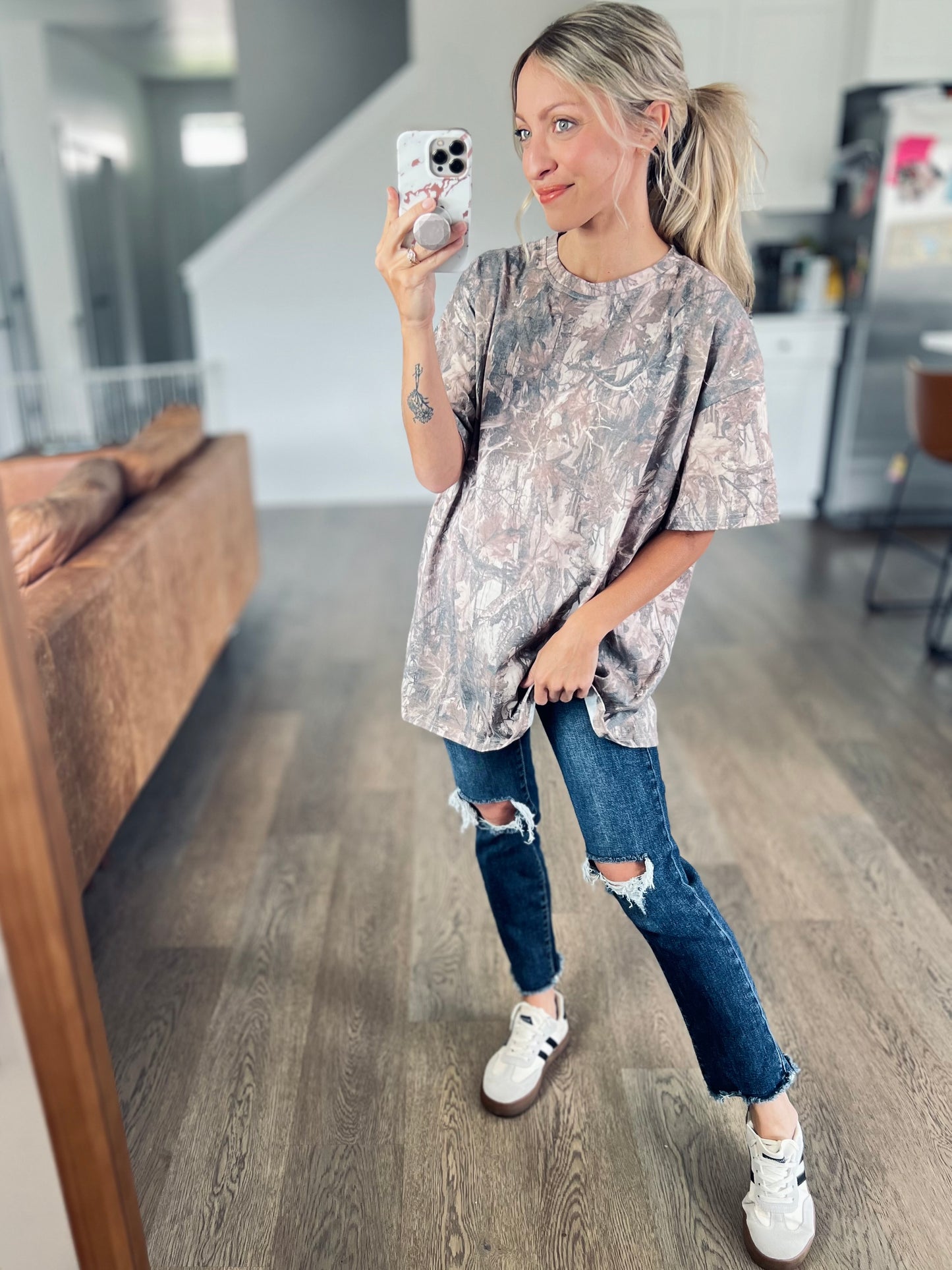 Dark Camo Oversized Tee Preorder