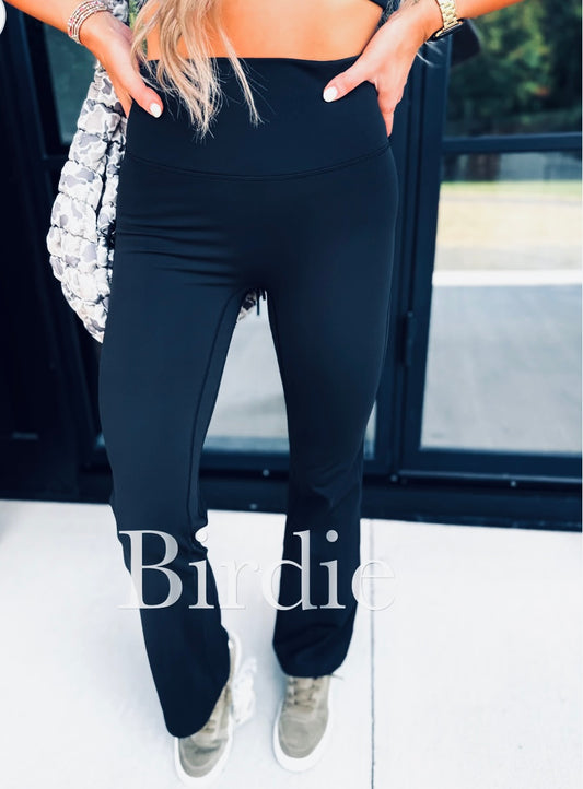 PREORDER: Fleece Lined Yoga Leggings (black) // Nov eta