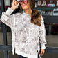 *limited* Double Front Slit Light Grey Camo Pullover Preorder
