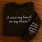 PREORDER: Heart on Sleeve (embroidered // custom)