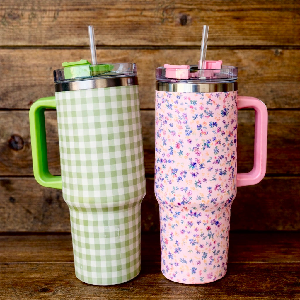 PREORDER: Fresh & Floral Stainless Steel Tumblers // eta May
