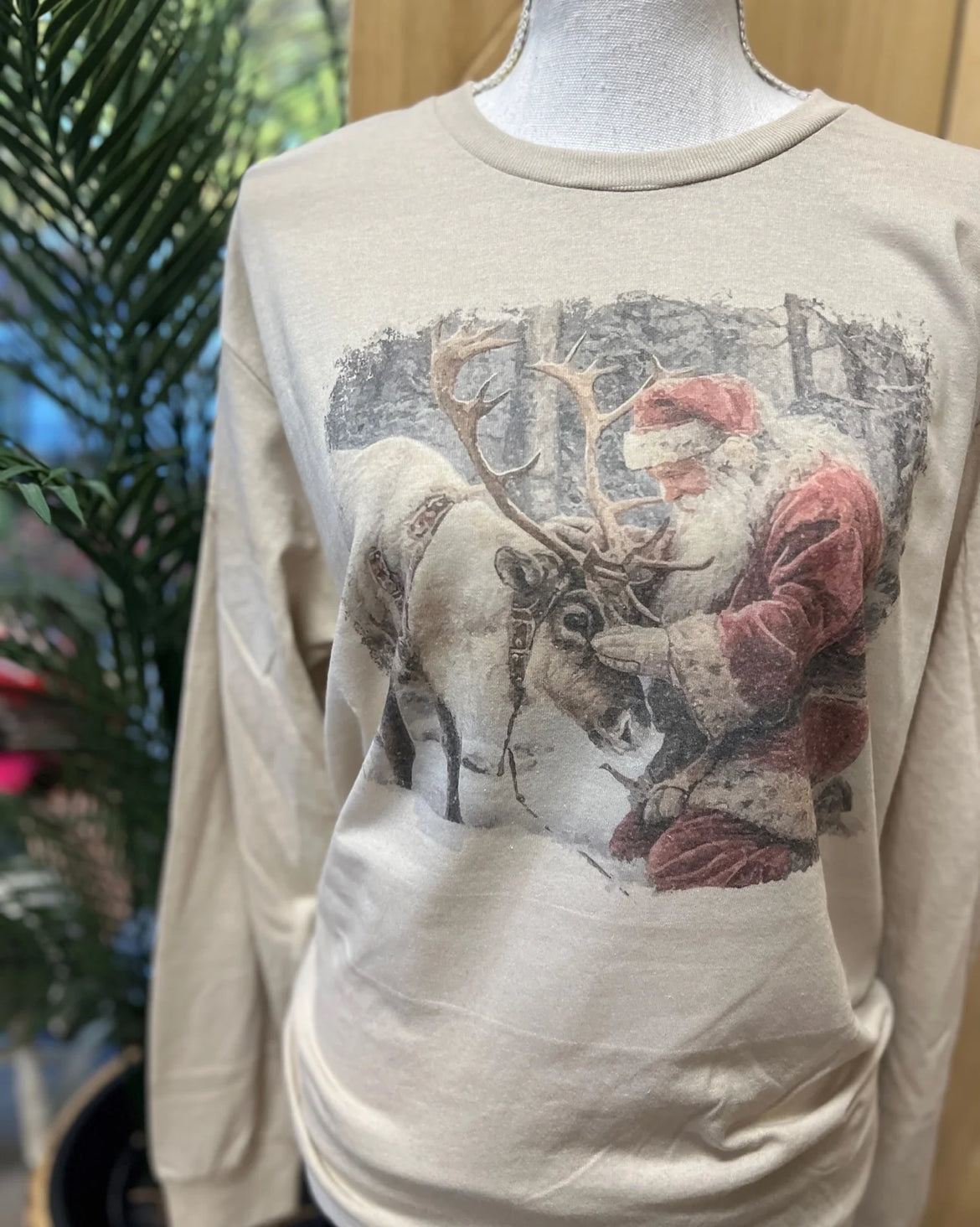 PREORDER: Santa & Reindeer Tee or Long Sleeve