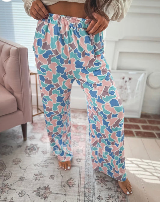 PREORDER: Spring Duck Camo Stretchy Lounge Pants Preorder // eta 3-4 weeks