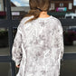 *limited* Double Front Slit Light Grey Camo Pullover Preorder