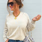 Curved Hem Hoodie in Ivory Mist Preorder