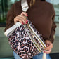 Double Zipper Crossbody Bag in Animal Preorder
