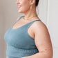 Fundamentals Ribbed Seamless Reversible Tank in Vintage Blue