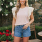 Sweet Stripe Ruffle Sleeve Top