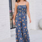 Groovy Florals Smocked Jumpsuit