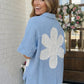 Big Bloom Button Down in Blue