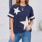 Star Power Navy Varsity Tee