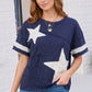 Star Power Navy Varsity Tee