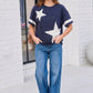 Star Power Navy Varsity Tee
