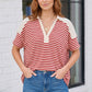 Oversized Stipe Color Block Top