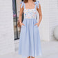 Wildflower Wishes Striped Midi Dress