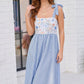 Wildflower Wishes Striped Midi Dress