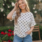 Polka Dot Print Boxy Tee
