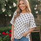 Polka Dot Print Boxy Tee