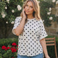 Polka Dot Print Boxy Tee