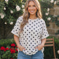 Polka Dot Print Boxy Tee