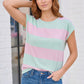Bubblegum Stripe Relaxed Top
