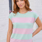 Bubblegum Stripe Relaxed Top