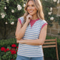 Stripe and Shine Colorblock Muscle Tee