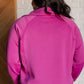 Hamptons Travel Half Zip Pullover in Magenta