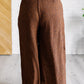 Harmony High Rise Wide Leg Pants in Brown