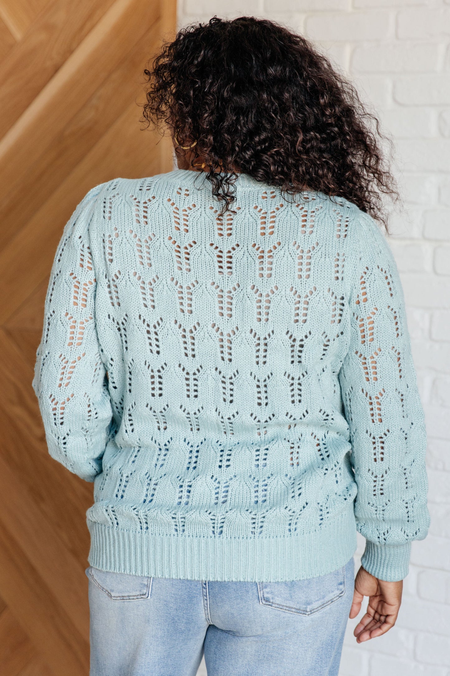 Katie Pointelle Knit Sweater