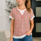 Vivid Memories Relaxed Top in Tomato Red