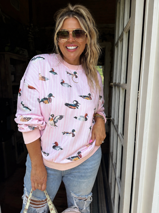 PREORDER: Pink Duck Pullover // eta September