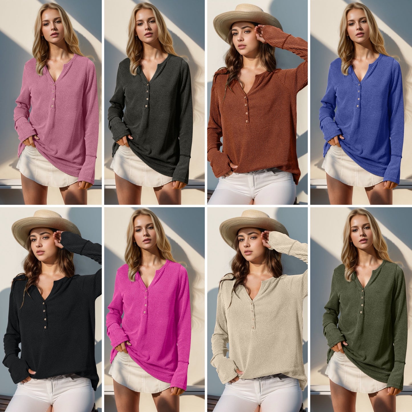 Allie Ribbed Thumbhole Long Sleeve