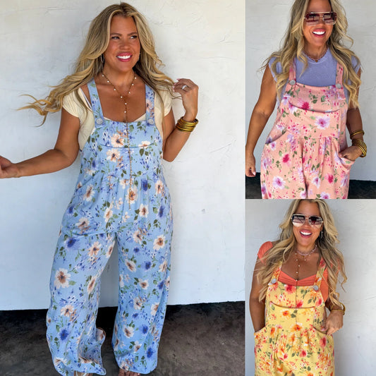 PREORDER: Karli Floral Overalls // eta March