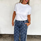 Denim Check Pants Preorder