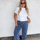 Denim Check Pants Preorder