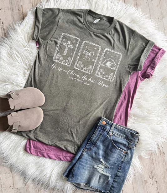 *deal* PREORDER: Not Here, Risen Tee