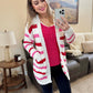 IN STOCK Stripe Cardigan - Valentine's Day