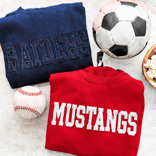 Two Tone Applique Custom Sweatshirt Preorder // ships in 1-2 weeks