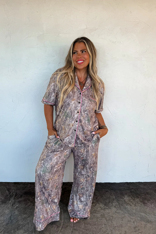 Woodland Camo Luxe PJ Preorder // eta Dec