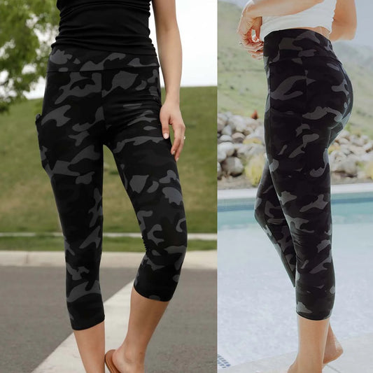 [pocket] Capri Midnight Camo Fan Favorite Leggings Preorder