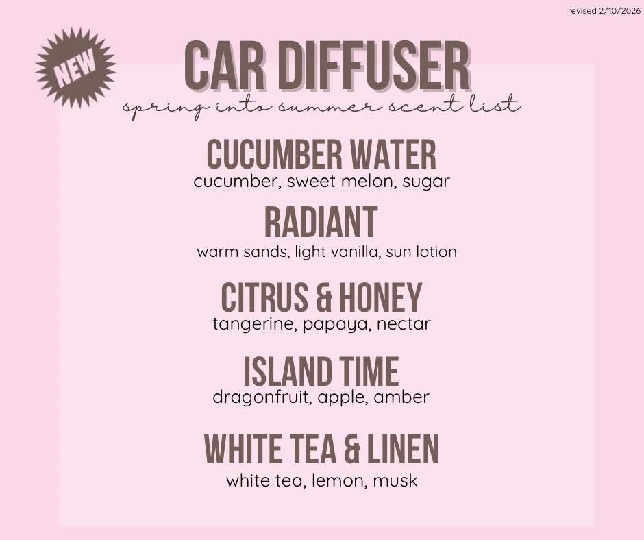 *SPRING scents added* Essential Oil Diffusers in Assorted Scents Preorder