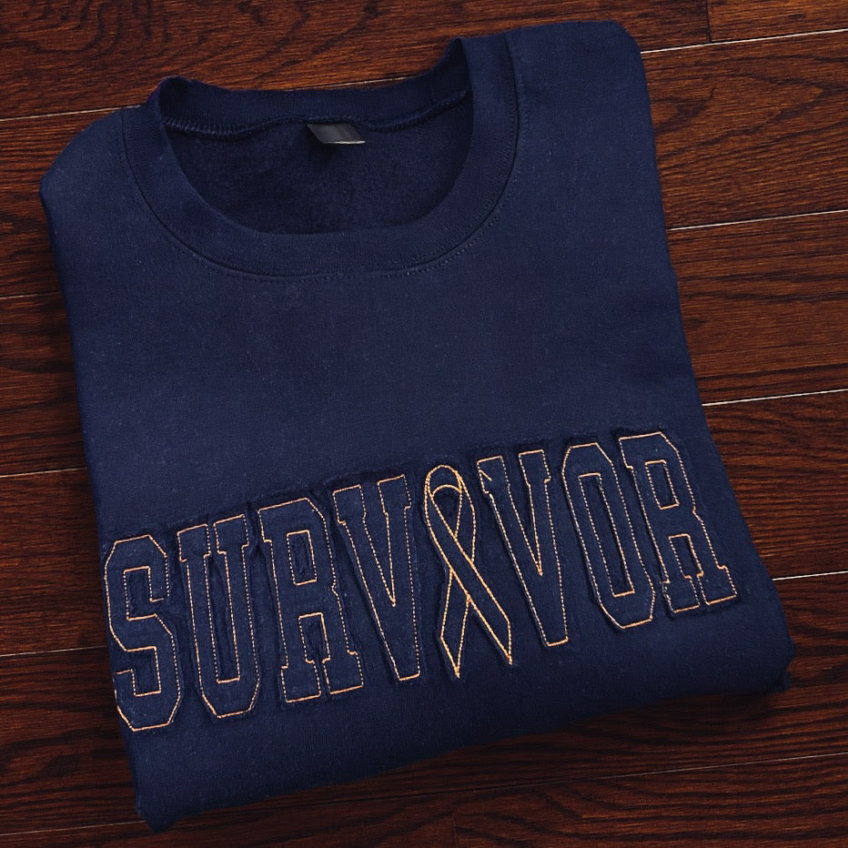 SURVIVOR Applique Custom Sweatshirt Preorder // ships in 2-3 weeks