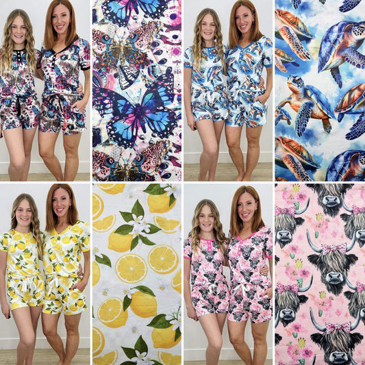 PREORDER: Adult & Youth Spring Shorts Lounge Set // eta May