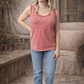 *new* Micro Striped Tank - Red