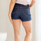 Loving Heart Dark Wash Shorts - Judy Blue