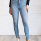 Tummy Control Contrast Wash Skinny Jeans - Judy Blue