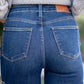 High Rise Cargo Bootcut Jeans - Judy Blue