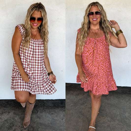 PREORDER: Sunset Tides Babydoll Dress // eta June